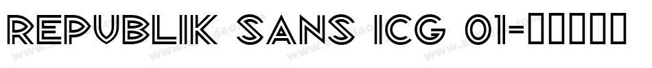Republik Sans ICG 01字体转换